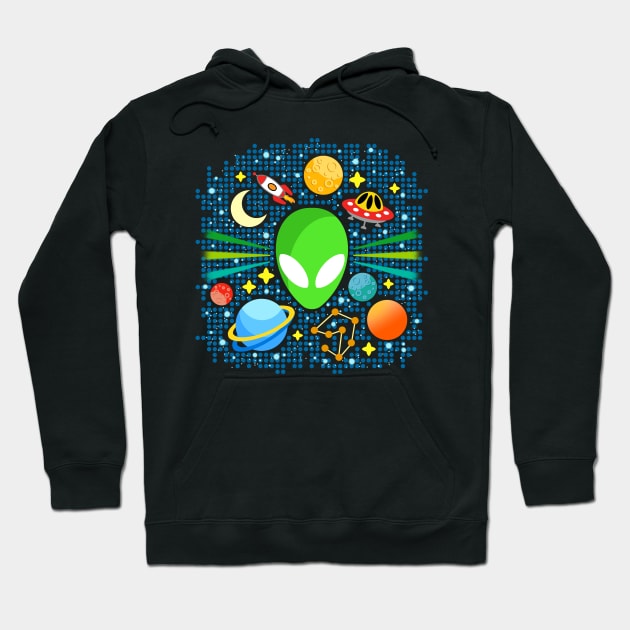 Alien Hoodie by AdrianaStore